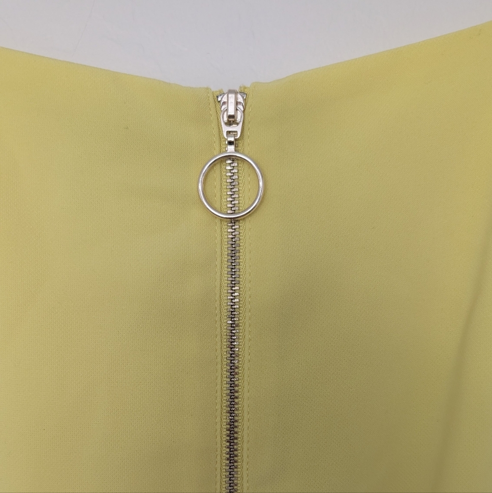 H&M Yellow Sleeveless Midi Dress SZ 10 - Picture 4 of 7